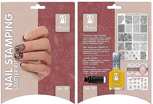 Стартовий набір для стемпінгу № 19 - Moyra Nail Stamping Starter Kit — фото N1