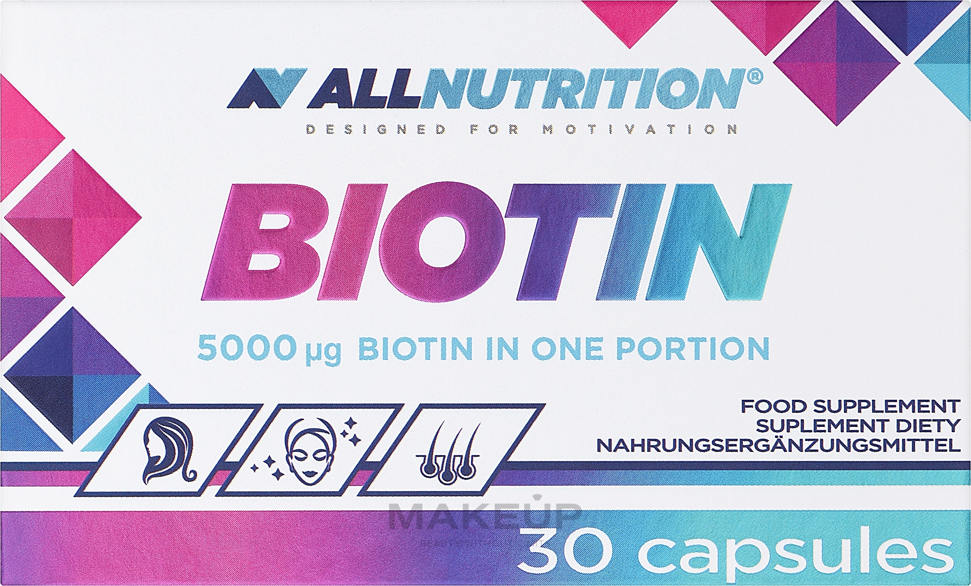 Харчова добавка "Біотин" - Allnutrition Biotin — фото 30шт