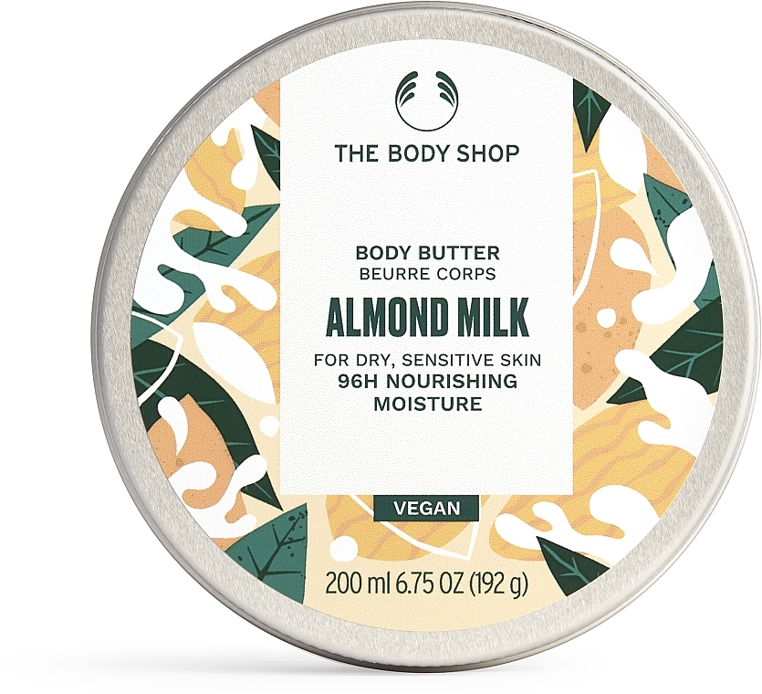Масло для тела "Миндальное молочко" - The Body Shop Almond Milk Vegan Body Butter — фото N1