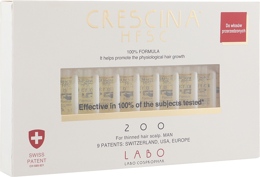 Средство для восстановления роста волос у мужчин 200 - Crescina Re-Growth Anti-Hair Loss Complete Treatment 200 Man