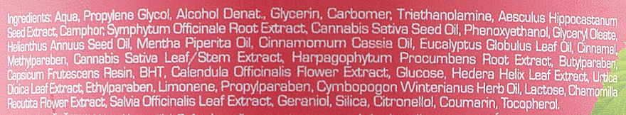 Розігрівальний бальзам з камфорою і капсаїцином на конопляній олії - Herbavera — фото N5