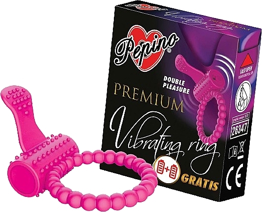 Вібраційне кільце - Pepino Premium Vibrating Ring — фото N1