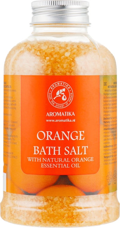 Соль морская для ванн «Апельсин» - Aromatika Bath Salt Orange — фото N1
