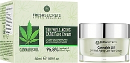 УЦЕНКА Крем для лица "Антивозрастной уход" - Madis Fresh Secrets Cannabis Oil 24Η Well Aging Care * — фото N2