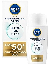 Солнцезащитный флюид для лица - NIVEA Sun Derma Skin Clear Fluido Solar Facial SPF50+ — фото N1