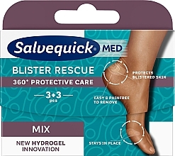 Парфумерія, косметика Пластир для ніг - Salvequick Med Blister Rescue Mix