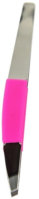 Пинцет скошенный "Neon Chic", 4107, розовый - Donegal Slant Tip Tweezers 	 — фото N1