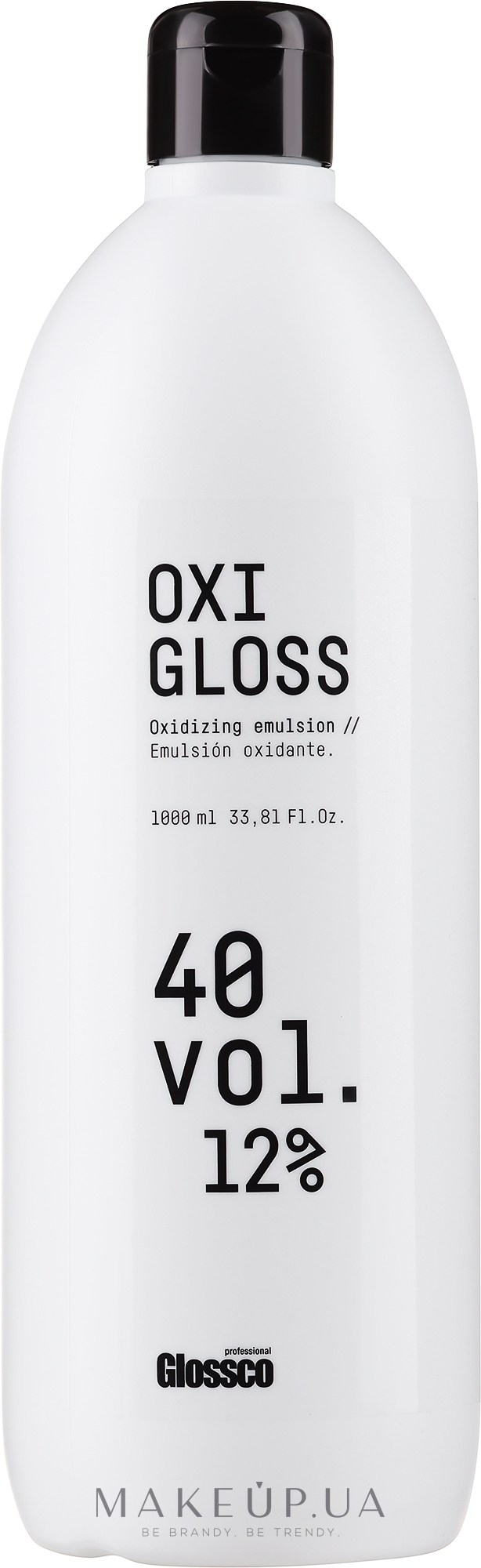 Окислювач для волосся - Glossco Color Oxigloss 40 Vol — фото 1000ml