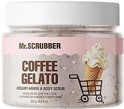 Крем-скраб для рук і тіла з ароматом кавового морозива - Mr.Scrubber Coffee Gelato — фото N1