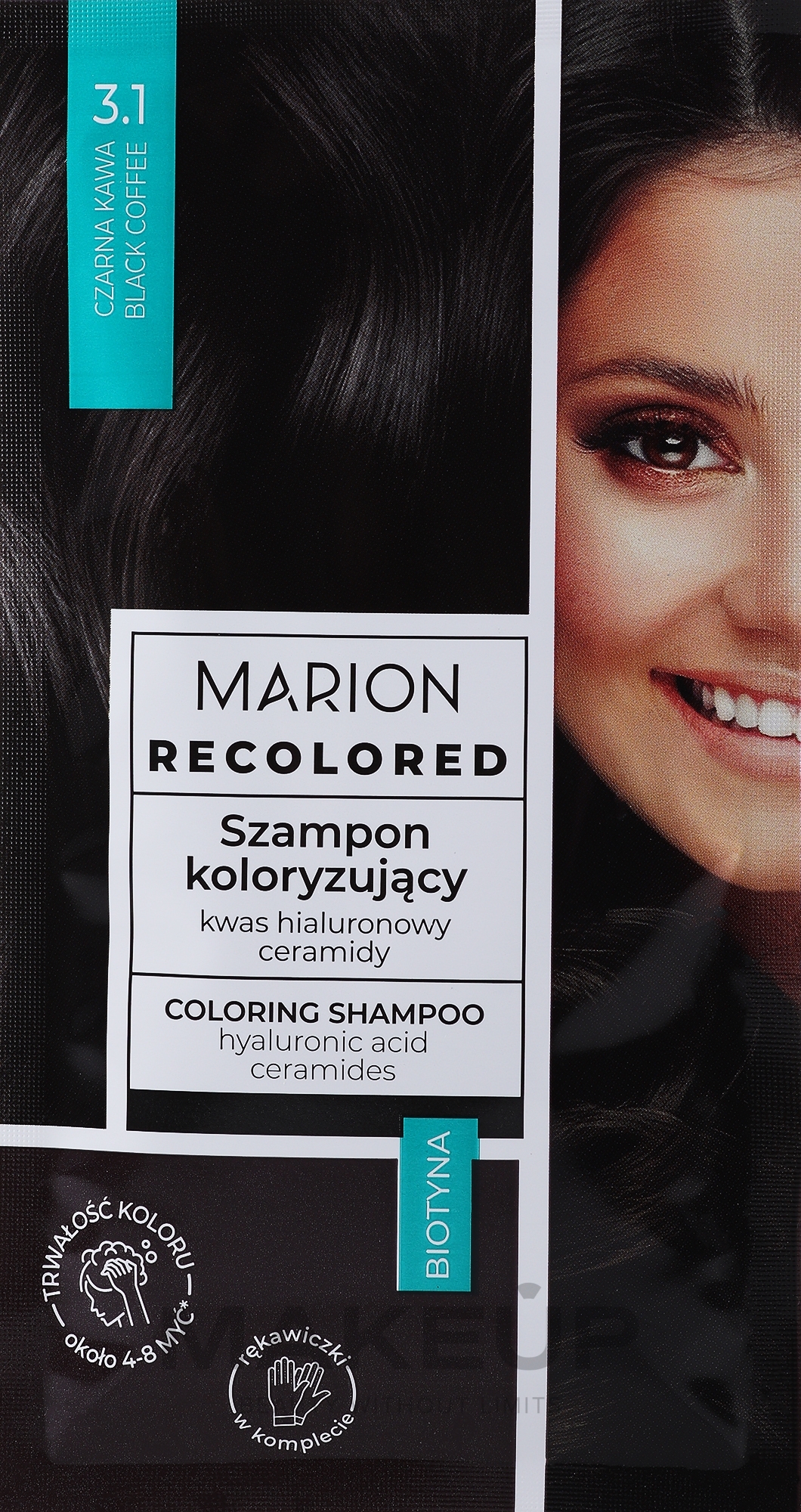 Окрашивающий шампунь - Marion Recolored Coloring Shampoo — фото 3.1 - Black Coffee