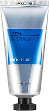 Крем для рук "Cotton Blue" - Kundal Shea Butter & Macadamia Pure Hand Cream — фото N1