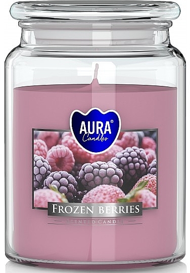 Свеча в банке "Замороженные ягоды" - Bispol Aura Frozen Berries Candles — фото N1