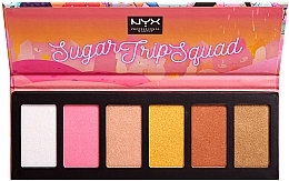 Духи, Парфюмерия, косметика Палетка хайлайтеров - Nyx Professional Makeup Sugar Trip Squad Highlighting Palette