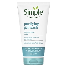 Духи, Парфюмерия, косметика Очищающий гель для умывания - Simple Daily Skin Detox Purifying Gel Wash