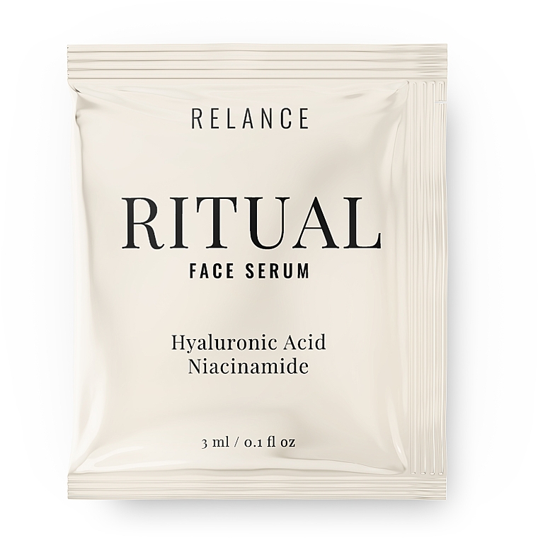 ПОДАРУНОК! Сироватка для обличчя зволожувальна з гіалуроновою кислотою й ніацинамідом - Relance Hyaluronic Acid + Niacinamide Face Serum (пробник)