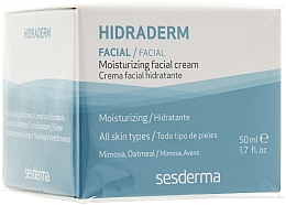 Зволожуючий крем для обличчя - SesDerma Laboratories Hidraderm Moisturizing Facial Cream — фото N1