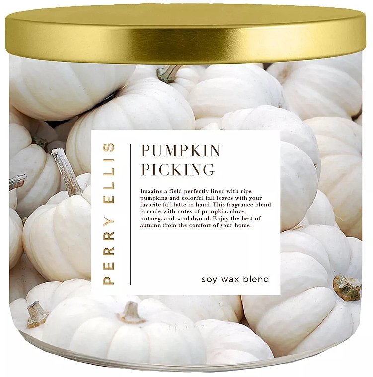 Ароматическая свеча - Perry Ellis Pumpkin Picking Fine Fragrance Candle — фото N1