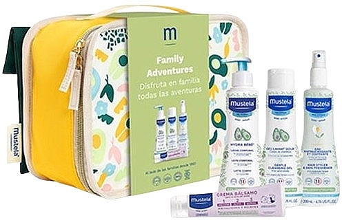 Набір, 5 продуктів - Mustela Family Adventures Pastel Suitcase — фото N1