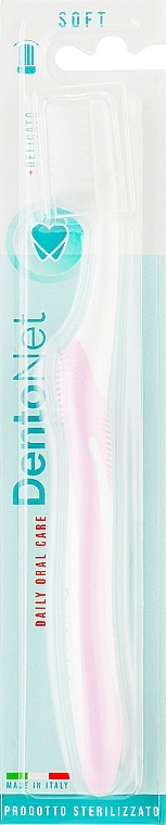 УЦЕНКА Зубная щетка, мягкая, светло-розовая - Dentonet Pharma * — фото N1