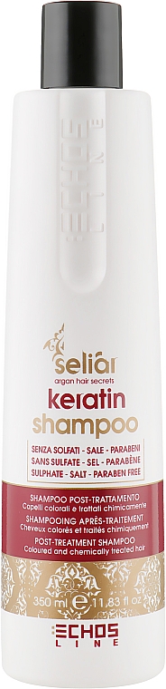 Кератиновый шампунь - Echosline Seliar Keratin Shampoo 