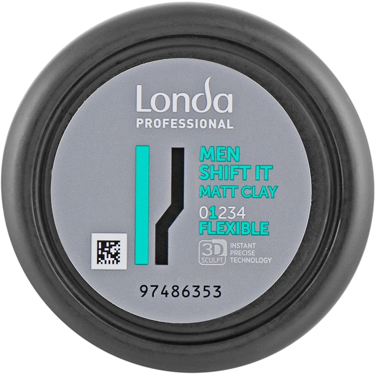 Матова глина нормальної фіксації для волосся  - Londa Professional Men Shift It Matt Clay