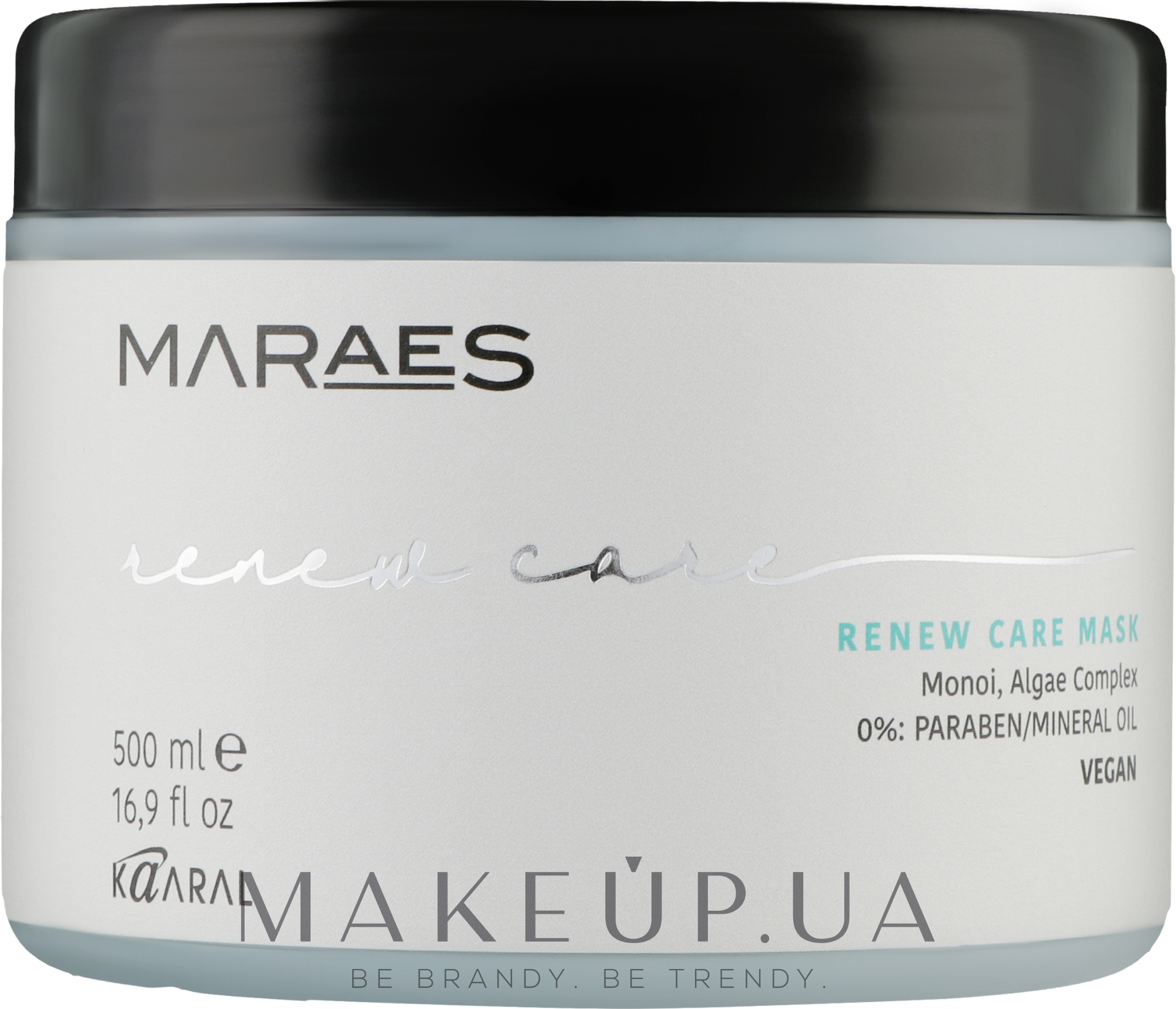 Маска для восстановления волос с комплексом водорослей - Kaaral Maraes Renew Care Mask — фото 500ml