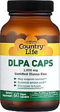 Пищевая добавка "DL-фенилаланин" в капсулах, 1000 мг - Country Life DLPA Caps — фото N1