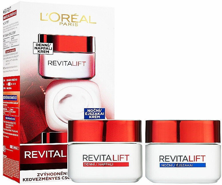 Набір - L'Oreal Paris Revitalift Classic Duopack (d/cr/50ml + n/cr/50ml) — фото N1