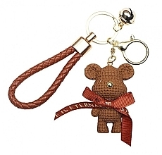 Брелок для ключів "Солодкий ведмідь", коричневий - Ecarla — фото N1