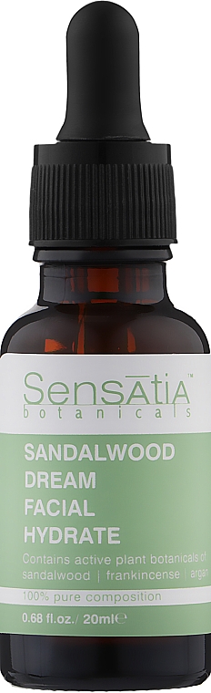 Зволожувальна олія для обличчя "Сандалове дерево" - Sensatia Botanicals Sandalwood Dream Facial Hydrate — фото N1