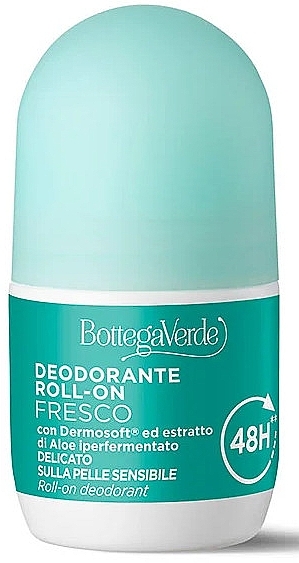 Дезодорант роликовий з гіперферментованим екстрактом алое - Bottega Verde Roll-On Deodorant With Dermosoft And Hyperfermented Aloe Extract — фото N1