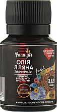 Лляна олія, 100% - Panayur Linseed Oil — фото N1