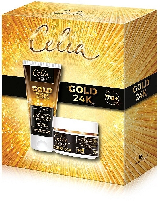 Набір - Celia De Luxe Gold 24K (cr/50ml + h/cr/80ml) — фото N1