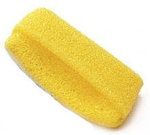 Губка для тіла з кишенею для мила, жовта - Sanel — фото N1