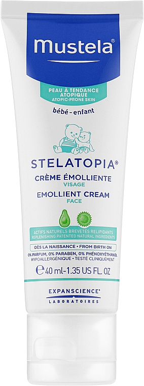 Смягчающий крем для лица - Mustela Bebe Stelatopia Emollient Cream