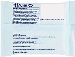 Вологі серветки - Johnson’s Face Care Wipes Moisturising Dry Skin — фото N2