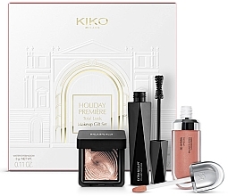 Духи, Парфюмерия, косметика Подарочный набор для макияжа - Kiko Milano (eyesh/3g + mascara/11ml + lipgloss/6.5ml)