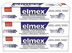 Парфумерія, косметика Набір - Elmex Professional Dental Enamel Protection (toothpaste/3x75ml)