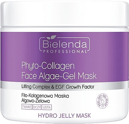 Фітоколагенова водоростево-гелева маска для обличчя - Bielenda Professional Hydro Jelly Mask Phyto-Collagen Face Algae-Gel Mask — фото N1