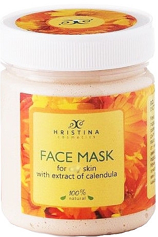 Маска для обличчя "Календула" - Hristina Cosmetics Calendula Extract Face Mask — фото N1