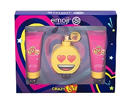 Парфумерія, косметика Emoji Crazy Love - Набір (edp/50ml + sh/gel/60 + b/lot/60ml)