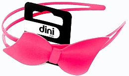 Ободок "Matte Style" с бантом, FV-304, розовый - Dini — фото N1