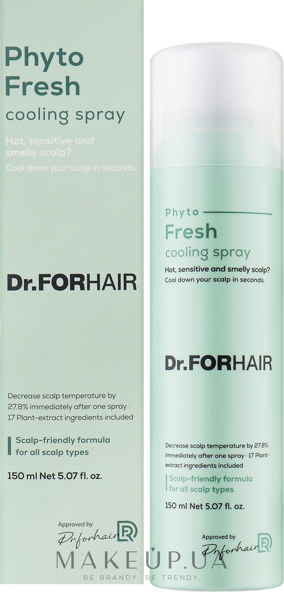 Освежающий спрей для кожи головы - Dr.FORHAIR Phyto Fresh Cooling Spray — фото 150ml