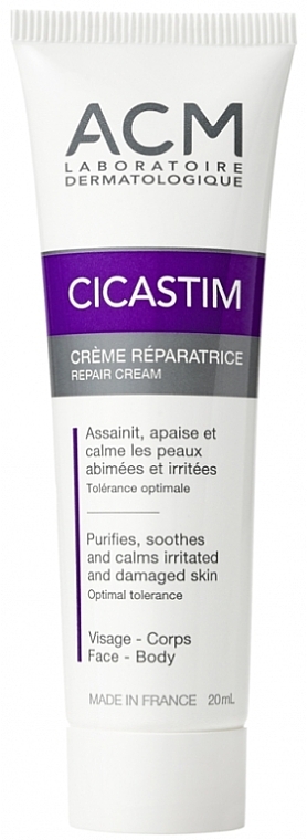 Восстанавливающий крем для лица и тела - ACM Laboratoires Cicastim Repair Cream — фото N1