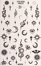 Духи, Парфюмерия, косметика Дизайнерские наклейки для ногтей "Moon (mini)" - StickersSpace