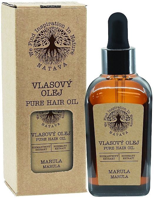 Олія для волосся "Марула" - Natava Pure Hair Oil — фото N1