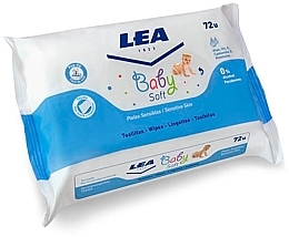 Духи, Парфюмерия, косметика Детские влажные салфетки, 72 шт. - Lea Baby Soft Sensitive Wipes