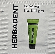 Духи, Парфюмерия, косметика Гель "Гинговальный" - Herbadent Original Herbal Gingival Gel (пробник)