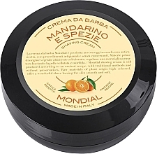 Парфумерія, косметика Крем для гоління "Mandarino e Spezie" - Mondial Shaving Cream Wooden Bowl (міні)