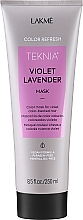 Маска для обновления цвета фиолетовых оттенков волос - Lakme Teknia Color Refresh Violet Lavender Mask — фото N1